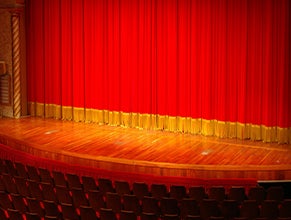 Empty theater stage