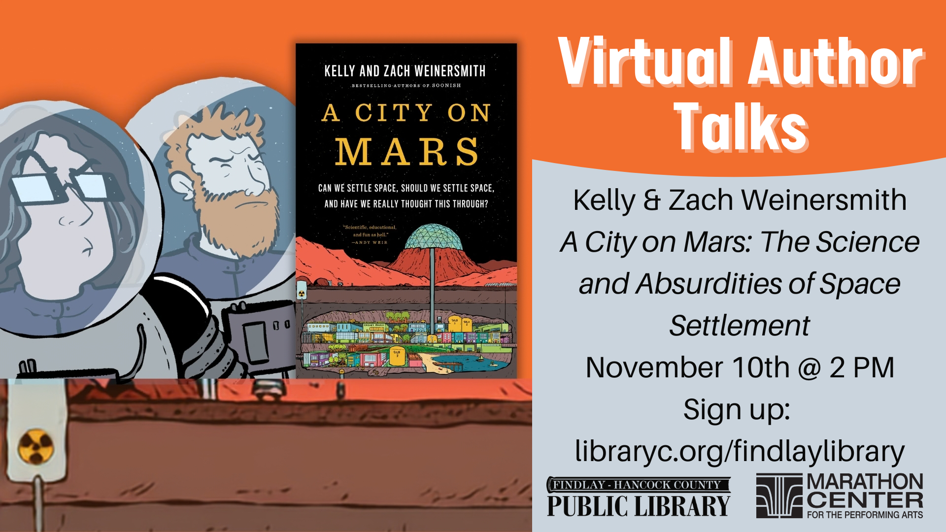 A City on Mars: The Science and Absurdities of Space Settlement with Kelly and Zach Weinersmith