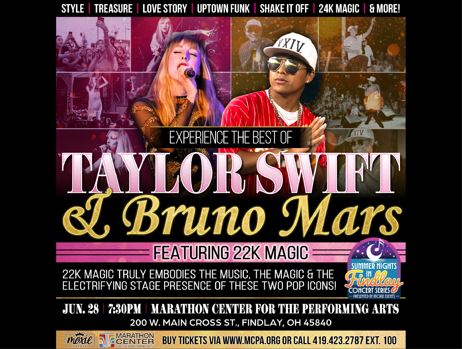 More Info for Experience the Best of Taylor Swift & Bruno Mars